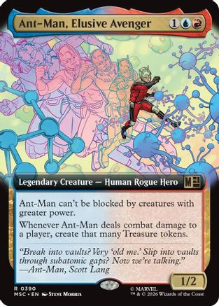 Ant-Man, Elusive Avenger (Extended Art)  (MSC-390) - [Commander: Marvel Super Heroes]