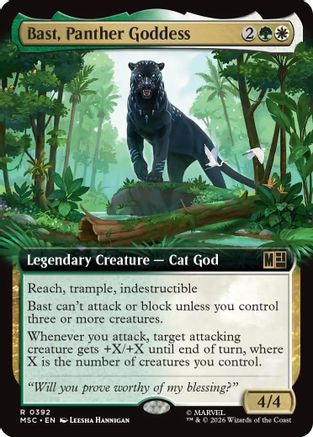 Bast, Panther Goddess (Extended Art)  (MSC-392) - [Commander: Marvel Super Heroes]