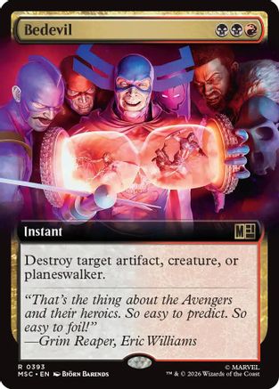 Bedevil (Extended Art)  [Foil]  (MSC-393) - [Commander: Marvel Super Heroes]
