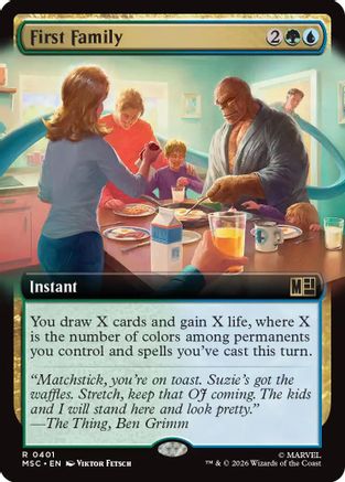 First Family (Extended Art)  [Foil]  (MSC-401) - [Commander: Marvel Super Heroes]