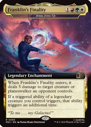 Franklin's Finality - Annie Joins Up (Extended Art)  (MSC-403) - [Commander: Marvel Super Heroes]