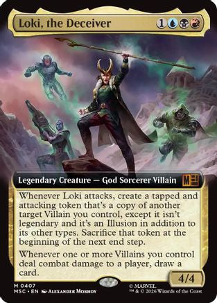 Loki, the Deceiver (Extended Art)  (MSC-407) - [Commander: Marvel Super Heroes]