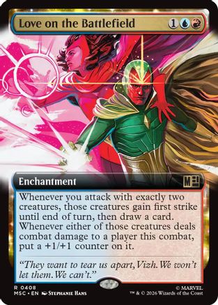 Love on the Battlefield (Extended Art)  [Foil]  (MSC-408) - [Commander: Marvel Super Heroes]