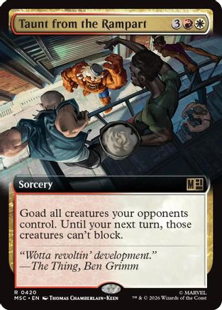 Taunt from the Rampart (Extended Art)  (MSC-420) - [Commander: Marvel Super Heroes]