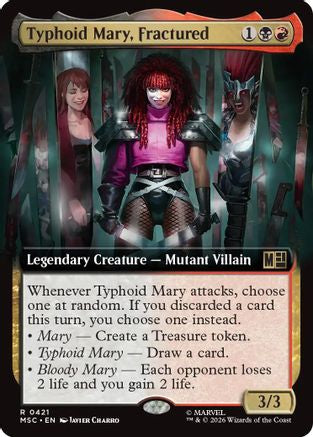 Typhoid Mary, Fractured (Extended Art)  (MSC-421) - [Commander: Marvel Super Heroes]
