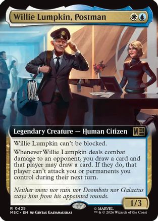 Willie Lumpkin, Postman (Extended Art)  [Foil]  (MSC-425) - [Commander: Marvel Super Heroes]