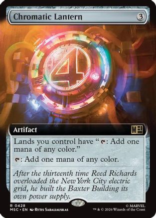 Chromatic Lantern (Extended Art)  (MSC-428) - [Commander: Marvel Super Heroes]