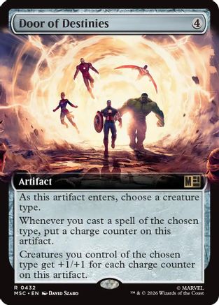 Door of Destinies (Extended Art)  [Foil]  (MSC-432) - [Commander: Marvel Super Heroes]