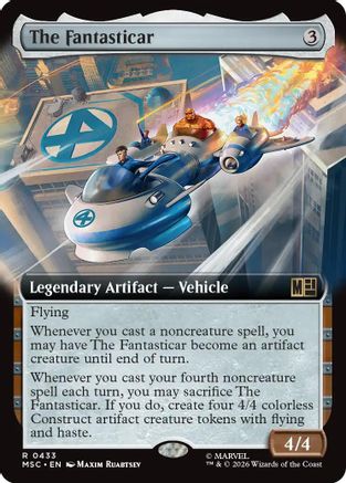 The Fantasticar (Extended Art)  (MSC-433) - [Commander: Marvel Super Heroes]