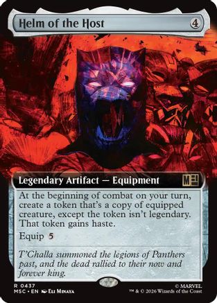 Helm of the Host (Extended Art)  [Foil]  (MSC-437) - [Commander: Marvel Super Heroes]