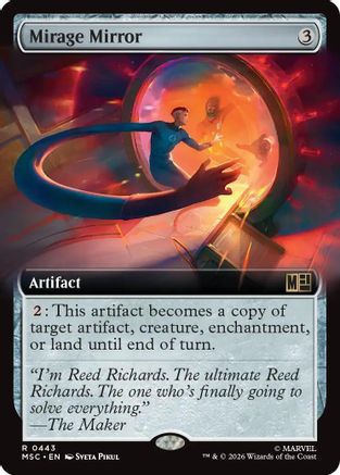 Mirage Mirror (Extended Art)  [Foil]  (MSC-443) - [Commander: Marvel Super Heroes]