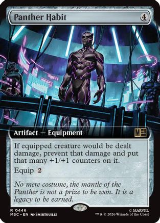 Panther Habit (Extended Art)  (MSC-446) - [Commander: Marvel Super Heroes]