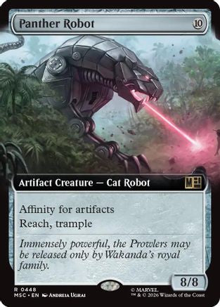 Panther Robot (Extended Art)  [Foil]  (MSC-448) - [Commander: Marvel Super Heroes]
