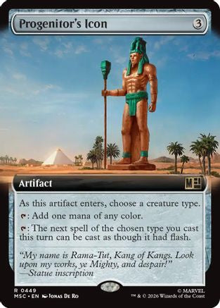 Progenitor's Icon (Extended Art)  [Foil]  (MSC-449) - [Commander: Marvel Super Heroes]