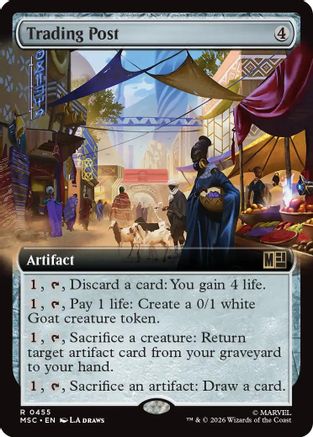 Trading Post (Extended Art)  [Foil]  (MSC-455) - [Commander: Marvel Super Heroes]
