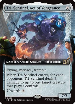 Tri-Sentinel, Act of Vengeance (Extended Art)  (MSC-456) - [Commander: Marvel Super Heroes]