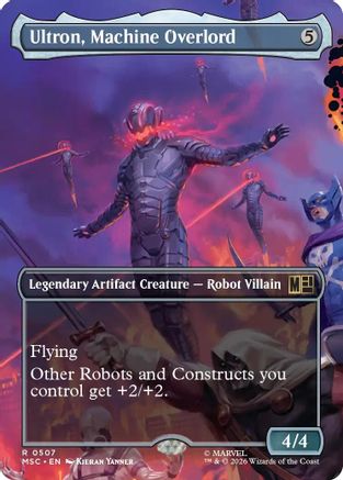 Ultron, Machine Overlord (Borderless)  (MSC-507) - [Commander: Marvel Super Heroes]