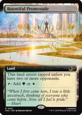 Bountiful Promenade (Extended Art)  [Foil]  (MSC-461) - [Commander: Marvel Super Heroes]