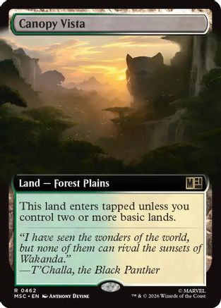 Canopy Vista (Extended Art)  (MSC-462) - [Commander: Marvel Super Heroes]
