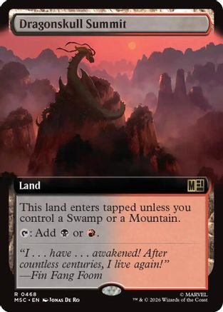 Dragonskull Summit (Extended Art)  [Foil]  (MSC-468) - [Commander: Marvel Super Heroes]