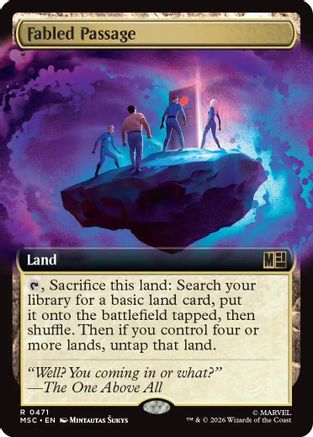 Fabled Passage (Extended Art)  (MSC-471) - [Commander: Marvel Super Heroes]