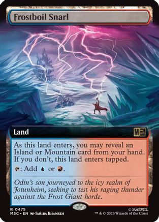 Frostboil Snarl (Extended Art)  [Foil]  (MSC-475) - [Commander: Marvel Super Heroes]