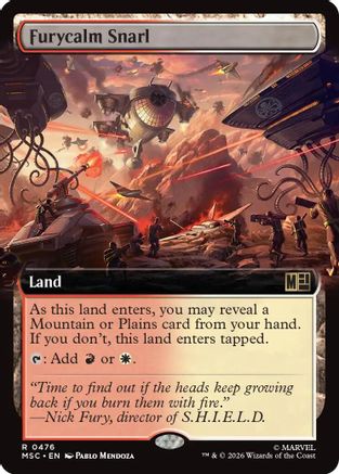 Furycalm Snarl (Extended Art)  [Foil]  (MSC-476) - [Commander: Marvel Super Heroes]