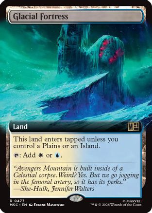 Glacial Fortress (Extended Art)  (MSC-477) - [Commander: Marvel Super Heroes]