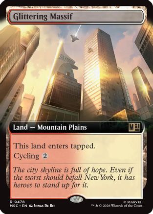 Glittering Massif (Extended Art)  (MSC-478) - [Commander: Marvel Super Heroes]