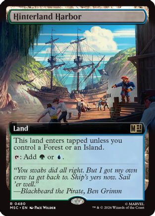 Hinterland Harbor (Extended Art)  [Foil]  (MSC-480) - [Commander: Marvel Super Heroes]