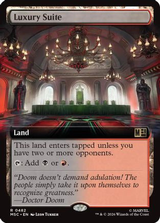 Luxury Suite (Extended Art)  [Foil]  (MSC-482) - [Commander: Marvel Super Heroes]