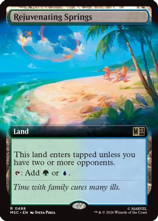Rejuvenating Springs (Extended Art)  [Foil]  (MSC-488) - [Commander: Marvel Super Heroes]