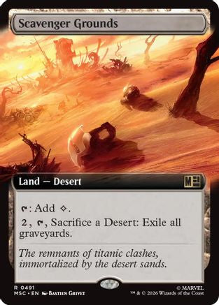 Scavenger Grounds (Extended Art)  [Foil]  (MSC-491) - [Commander: Marvel Super Heroes]