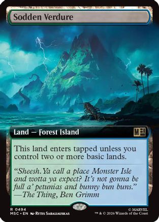 Sodden Verdure (Extended Art)  (MSC-494) - [Commander: Marvel Super Heroes]