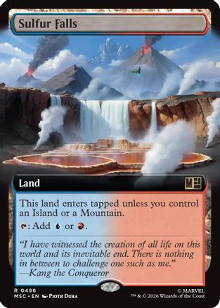 Sulfur Falls (Extended Art)  (MSC-496) - [Commander: Marvel Super Heroes]