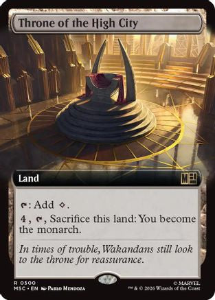 Throne of the High City (Extended Art)  (MSC-500) - [Commander: Marvel Super Heroes]