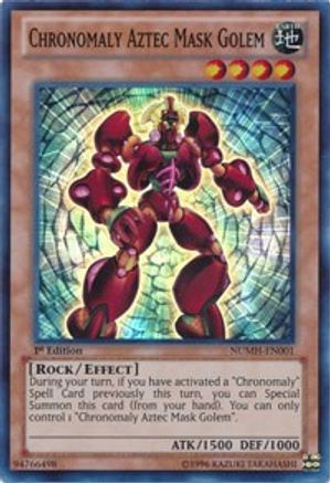Chronomaly Aztec Mask Golem [NUMH-EN001] Super Rare - Trinity Hobby