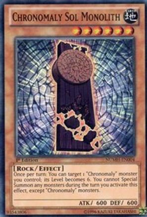 Chronomaly Sol Monolith [NUMH-EN004] Super Rare - Trinity Hobby