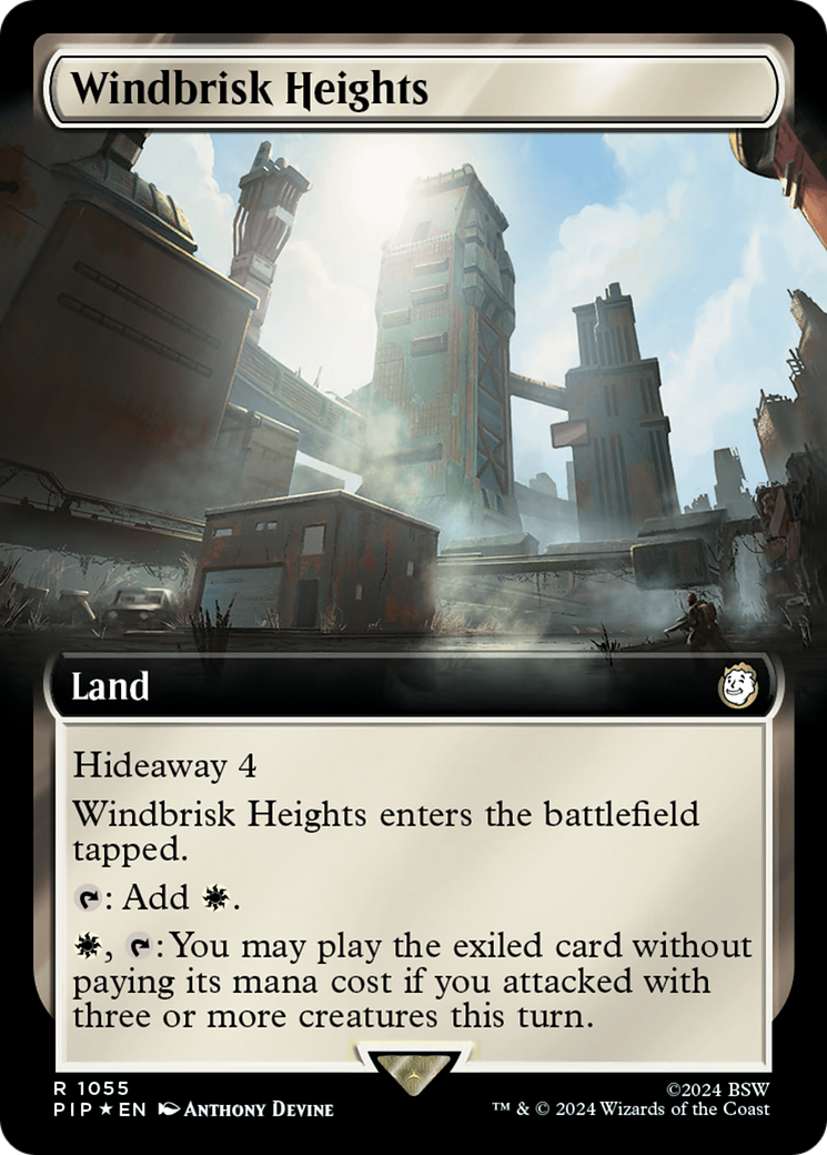 Windbrisk Heights (Extended Art) (Surge Foil) [Fallout] - Trinity Hobby