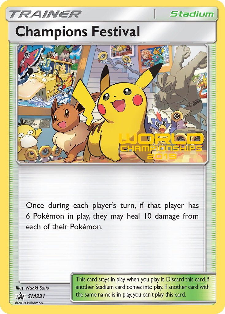 Champions Festival (SM231) (Champion 2019) [Sun & Moon: Black Star Promos] - Trinity Hobby