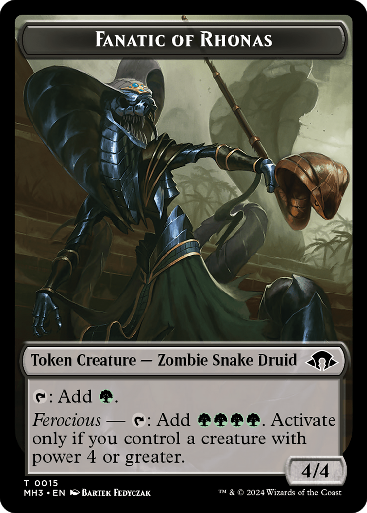 Eldrazi Spawn // Fanatic of Rhonas Double-Sided Token [Modern Horizons 3 Tokens] - Trinity Hobby