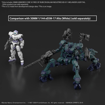 [Pre-Order] 30MM ARMORED CORE VI FIRES OF RUBICON BALAM INDUSTRIES BD-011 MELANDER LIGER TAIL (ETA MID FEB 2024)