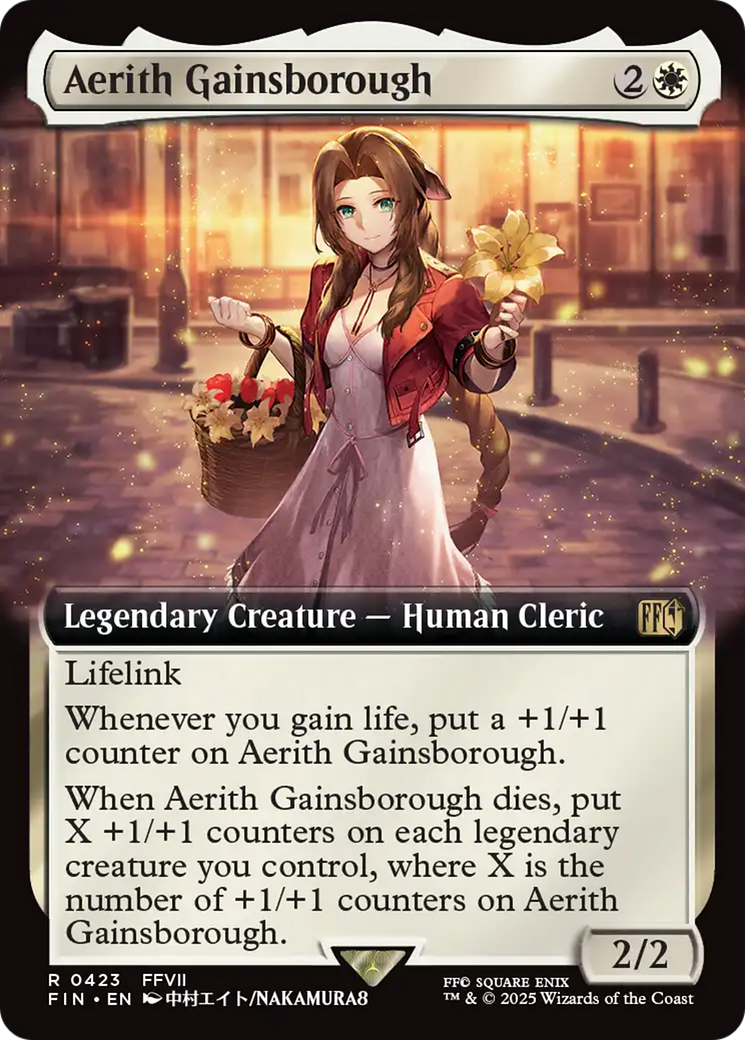 Aerith Gainsborough (Extended Art)  (FIN-423) - [FINAL FANTASY]: (Extended Art) - Trinity Hobby