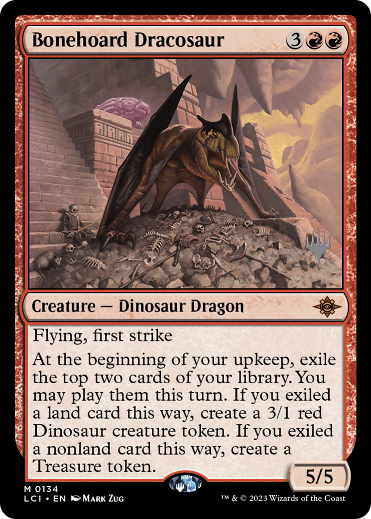 Bonehoard Dracosaur (Promo Pack) [The Lost Caverns of Ixalan Promos] - Trinity Hobby