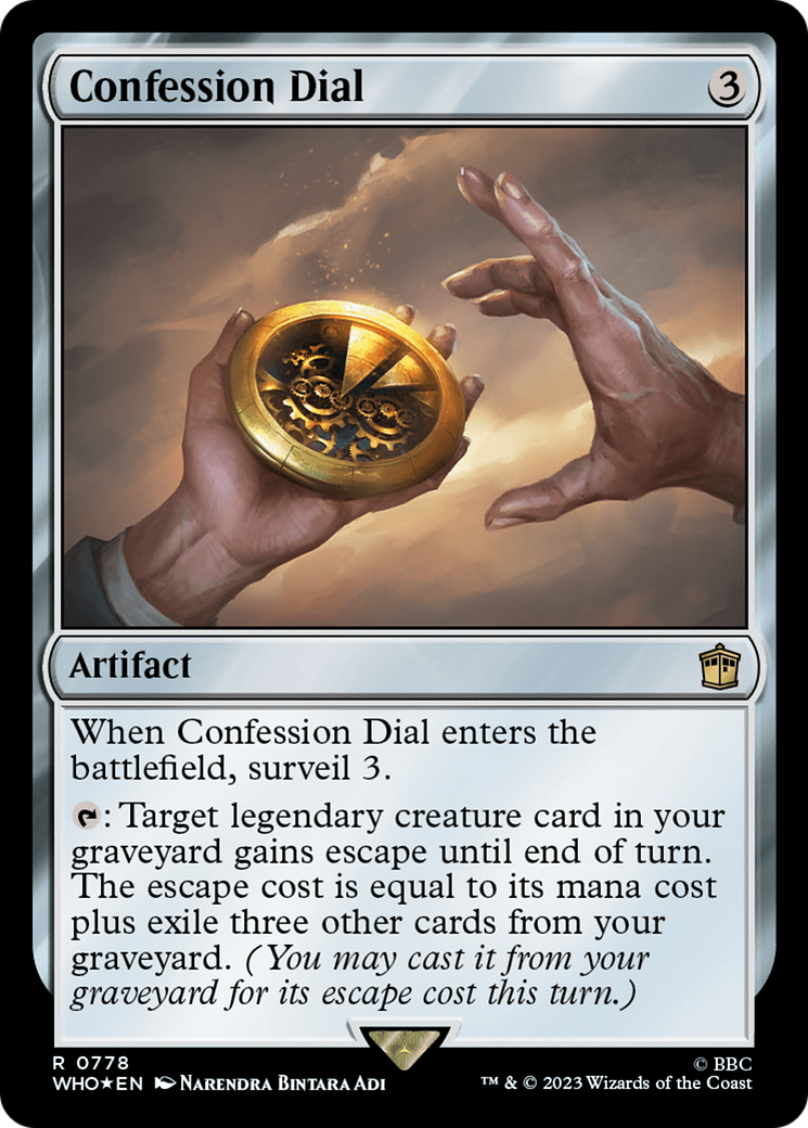 Confession Dial (Surge Foil) [Doctor Who] - Trinity Hobby