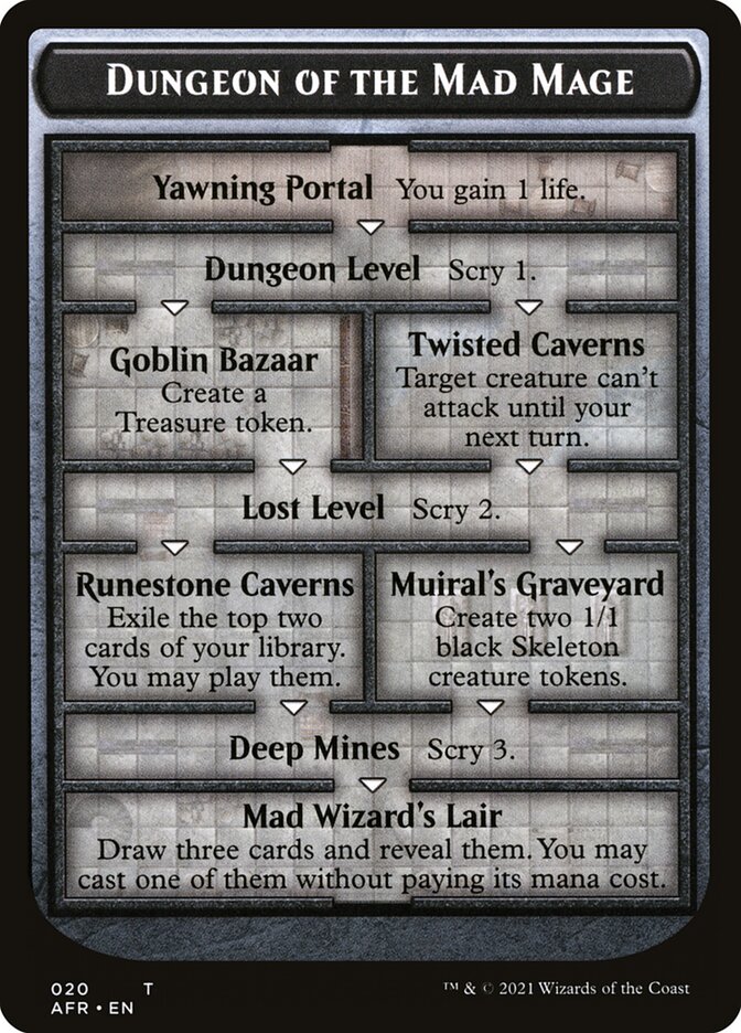 Dungeon of the Mad Mage Token (Oversized) [Oversize Cards] - Trinity Hobby