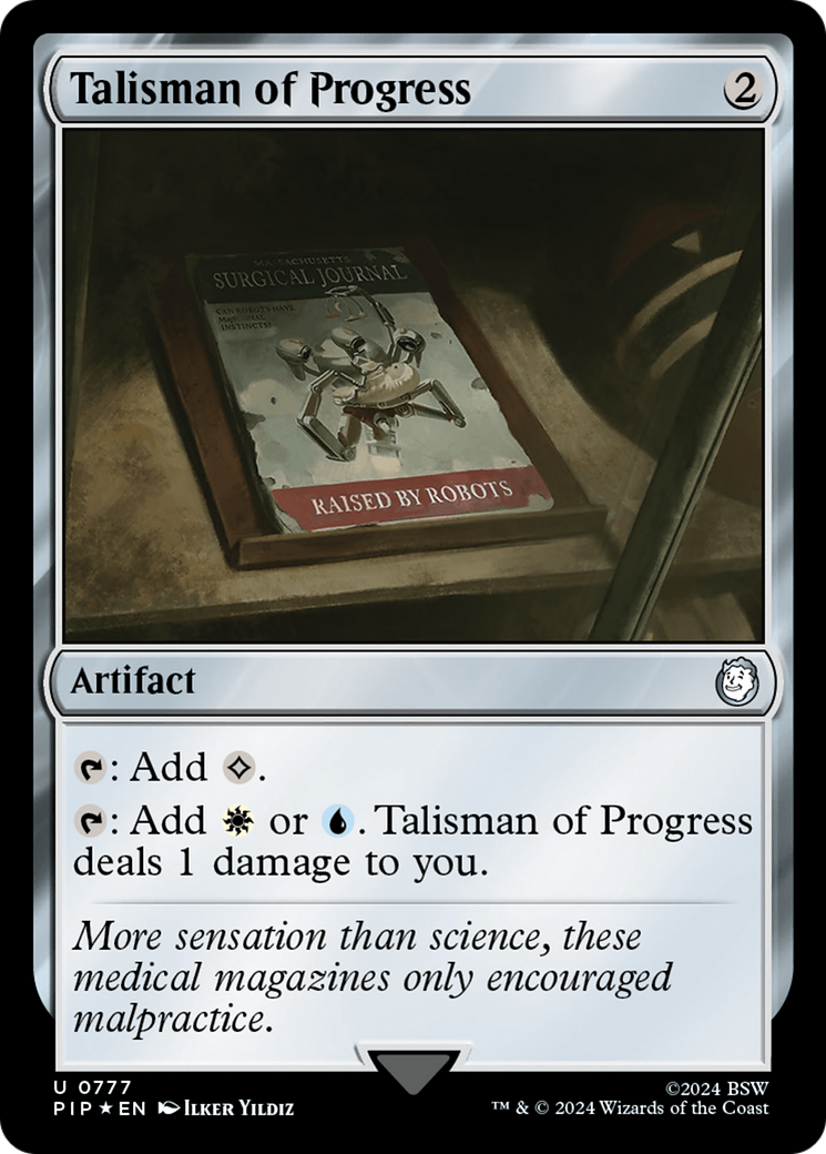 Talisman of Progress (Surge Foil) [Fallout] - Trinity Hobby