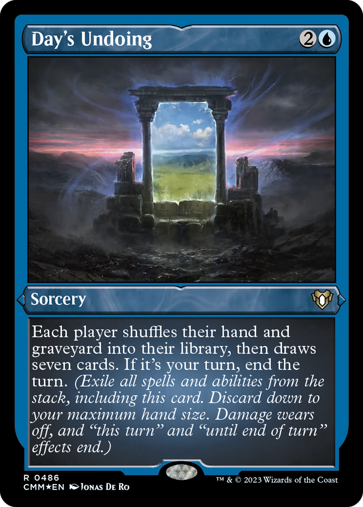 Day's Undoing (Foil Etched) [Commander Masters] - Trinity Hobby