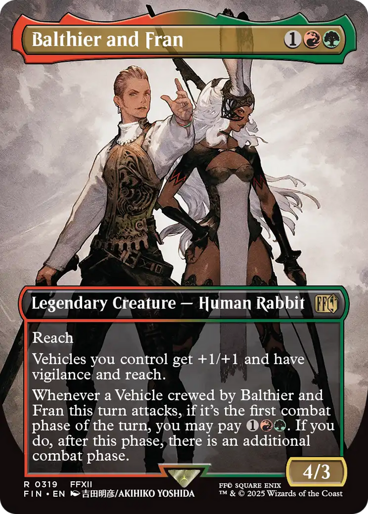 Balthier and Fran (Borderless) (0319)  [Foil]  (FIN-319) - [FINAL FANTASY] (Borderless) - Trinity Hobby