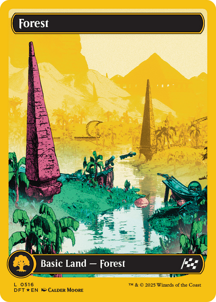 Forest (0516) (First-Place Foil) [Aetherdrift] - Trinity Hobby